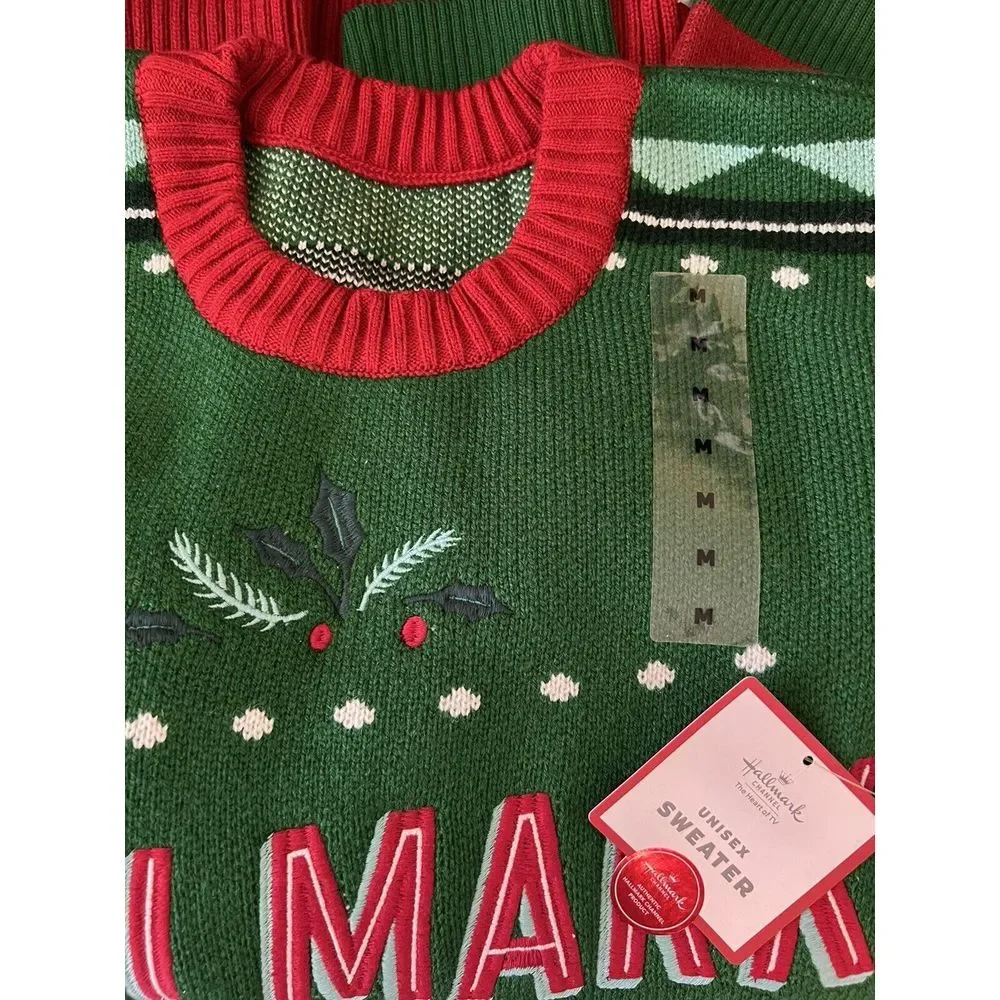 Hallmark Channel #1 Fan Christmas Holiday Ugly‎ Sweater Unisex Size Medium NEW